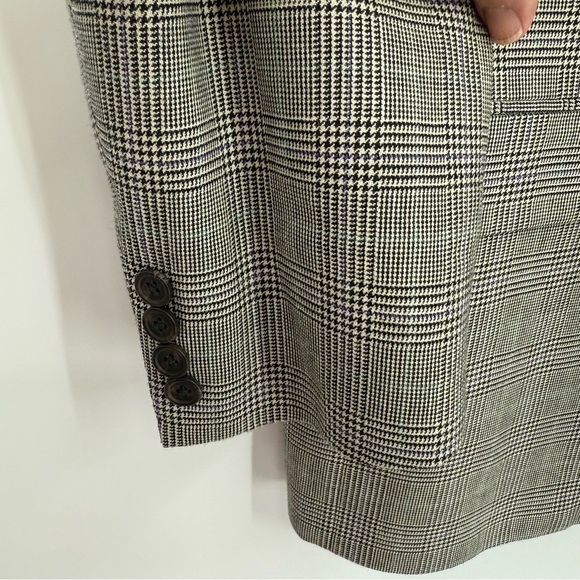 Lauren Ralph Lauren Men's black houndstooth silk Wool Sport Blazer Size 42 R - Picture 5 of 11